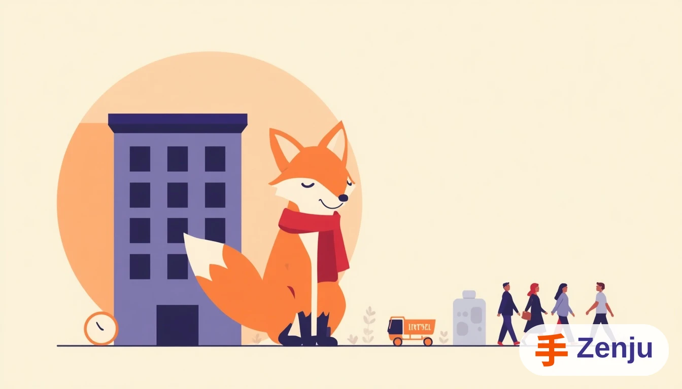 Fox looking worried at a calendar with crossed-out booked dates during high season
