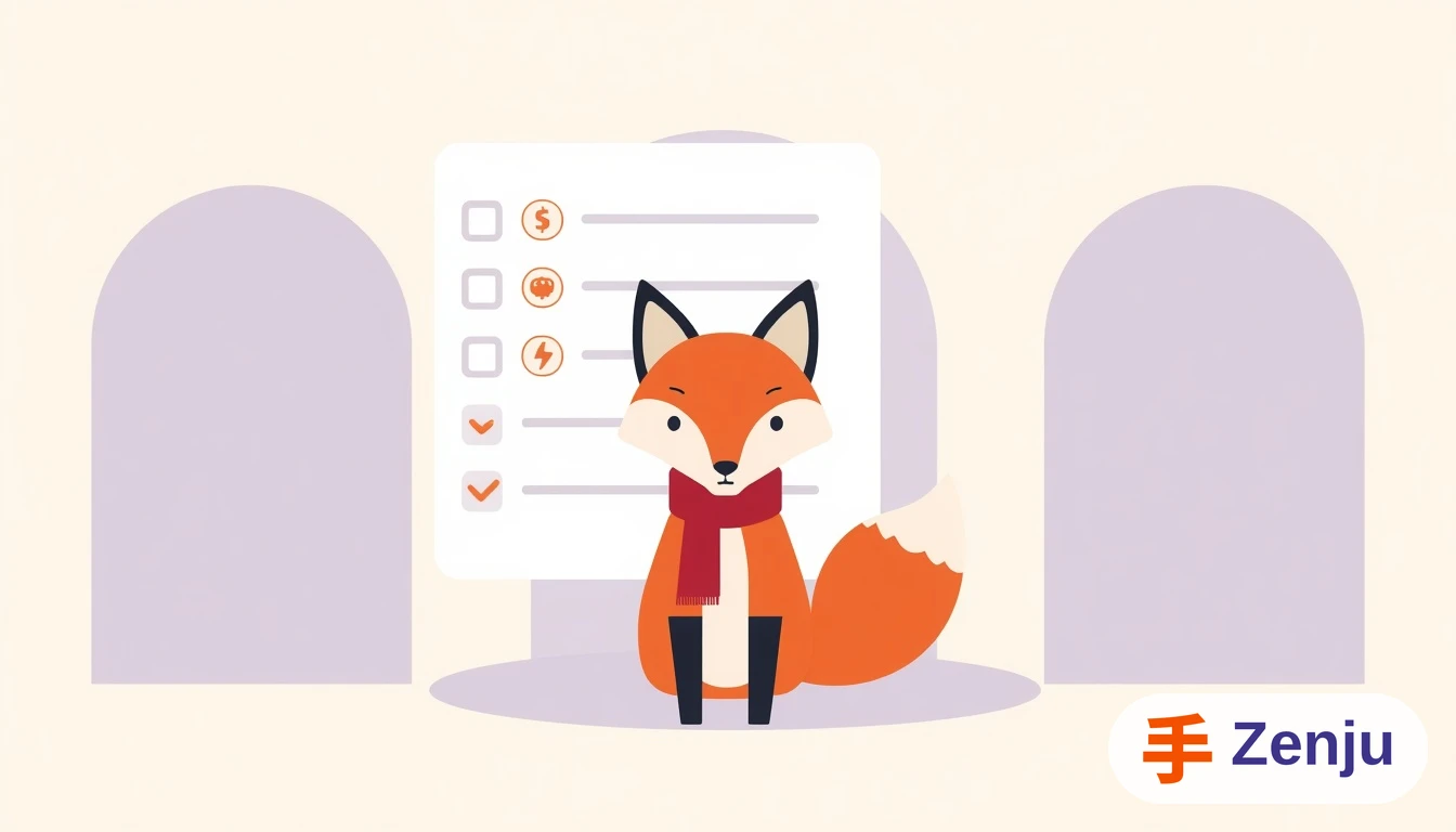 Dueño de salón de eventos revisando un checklist en tablet mientras al fondo se prepara un salón para banquete